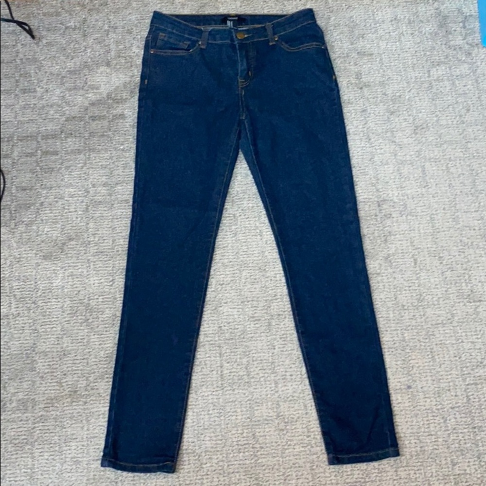 Forever 21 Dark Wash Skinny Jeans